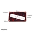thumbnail image 2 of Housse de Pickup de Guitare à Couche Unique Base Plate Humbucker Housse de Pickup de Guitare Cadre Humbucker Anneau de Montage Housse de Pickup pour Bridge (Rouge Foncé), 2 of 8