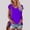 Purple, variant on Hauaitttt Women's Summer Fashion Casual V Neck Low Neckline Short Sleeved Solid Color Printed Loose T Shirt Top Womens Athletic Tee Shirts Loose Fit Athletic Tops for Women Womens Long Sleeve