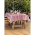 thumbnail image 2 of Outdoor Tablecloth with Umbrella Hole and Zipper, Pink Rectangle Table Cloth 54x80 Inch Waterproof Tablecloth, Vintage Modern Abstract Art Ombre Picnic Table Cover for Patio Camping, 2 of 7