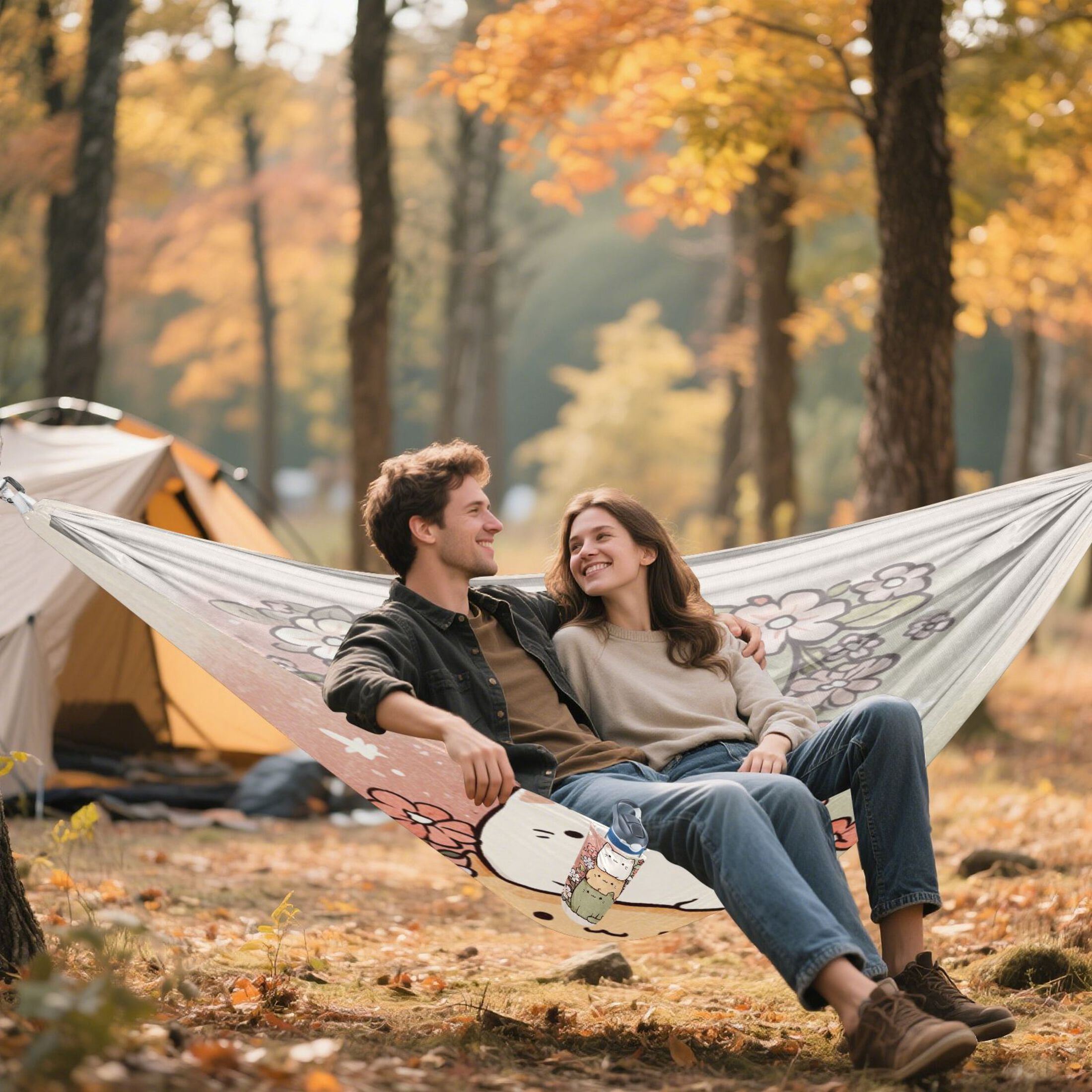 Hammock Camping Hammock Nylon Portable Hammock Travel Camping Hammock Cute Cats