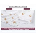 thumbnail image 6 of VISALY Wireless Bras Plus Size Bras Front Closure Bras No Underwire Vest Bra Soft Bras Everyday Bras foral Bras Comfortable Supportive Tshirt Bralette Breathable Bras Sports Bras Comfy Bras Beige 42, 6 of 7