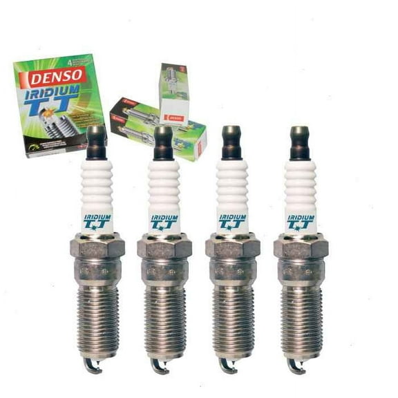 4 pc DENSO Iridium TT Spark Plugs compatible with Buick Regal 2.0L 2.4L L4 2011-2017