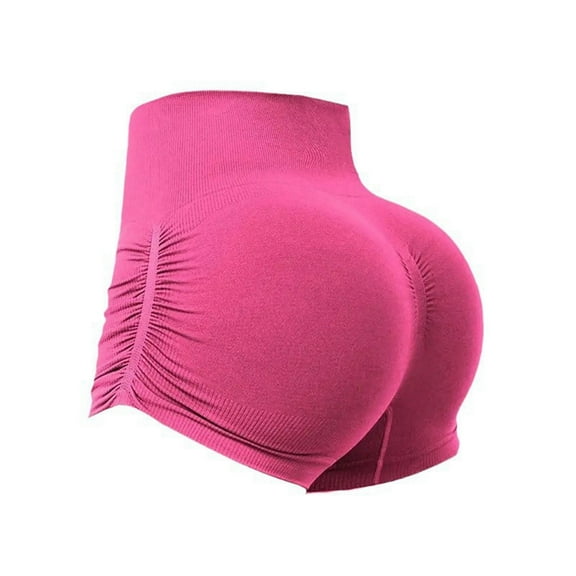 Women's Casual Fashion Gym Shorts Tight Lifting Workout Shorts Seamless Yoga Shorts