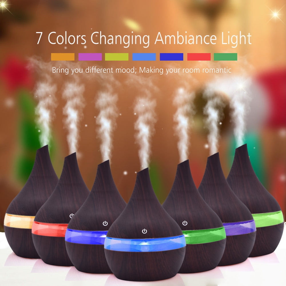 DC5V 2W 130ml USB Cool Mist Air Humidifier 7 Color Changing Light for O0Y9 