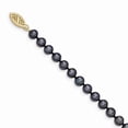 thumbnail image 2 of FB Jewels 14K Yellow Gold 5-6mm Black Near Round Freshwater Cultured Pearl Bracelet, 2 of 3