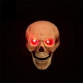 thumbnail image 3 of xiaxaixu Décoration de Crâne d'Halloween, Décorations de Crâne d'Halloween Activées par la Voix avec Yeux Rouges LED Fausse Araignée, Décorations de Maison Hantée, 3 of 5
