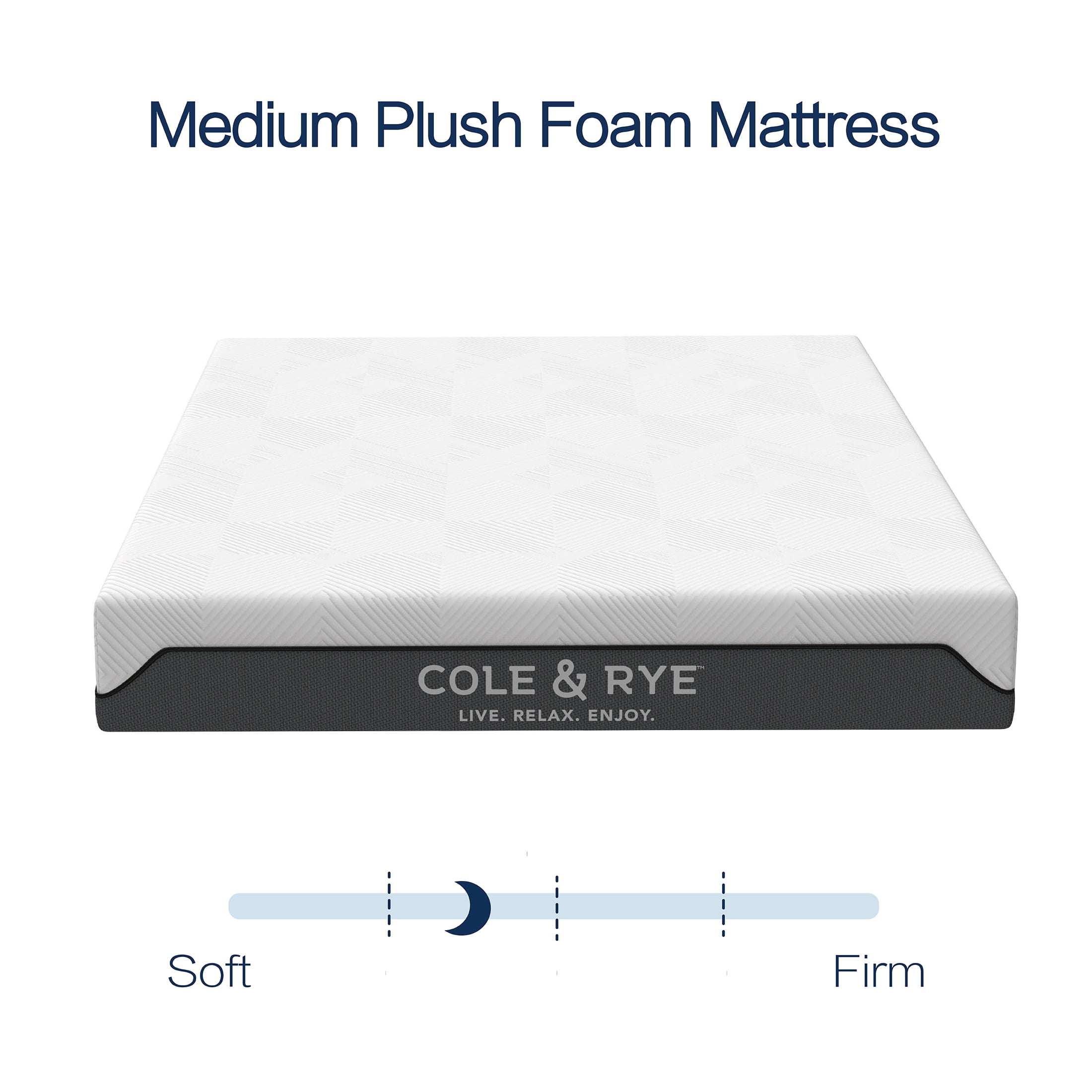 Cole & Rye Spirit 12" Medium Plush Cooling Gel Memory Foam Hybrid Mattress, Twin