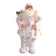 thumbnail image 1 of Estatua de Papá Noel, muñeco de nieve, figuras decorativas para colgar en el árbol de Navidad. 45 cm lentejuelas blancas, 1 of 8