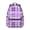 Purple Checkered Pattern, variant on Red and Cyan Checkered Pattern Backpack for School, Cute School Bag with Adjustable Shoulder Straps and Padded Back, 15.3"x11"x7.1"