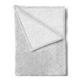 thumbnail image 2 of Grey Geometric Soft Flannel Fleece Throw Blanket, Simple Lattice Graphic Design with Stripes and Lines Monochrome Tile, Cozy Plush for Indoor and Outdoor Use, 60" x 80", Pale Grey White, by Ambesonne, 2 of 5