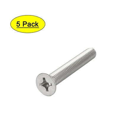 

Uxcell 5 Pcs M8x40mm 316 Stainless Steel Flat Head Machine Screws Fasteners