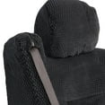 thumbnail image 4 of BDK Scottsdale Cloth 2-Pack Front Seat Covers for Pick-Up Trucks, Trucks, Vans with Integrated Seat Belt, Integrated Arm Rest, Detachable Headrest - Black, 4 of 10