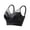 Black, variant on Wireless Bras for Women Solid Color Adjustable Straps Lace Push Up Breathable Tank Top Style Lifting Daily Wear