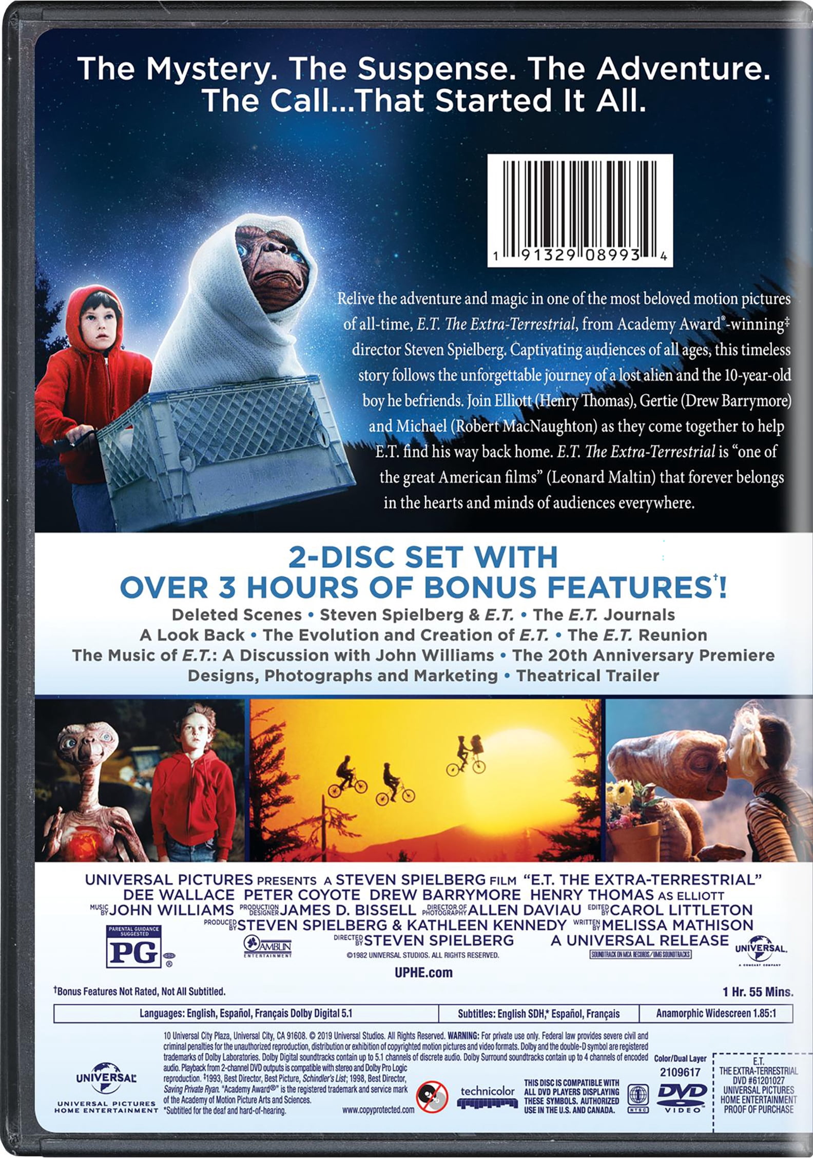 E.T. The Extra-Terrestrial (DVD), Family, Universal