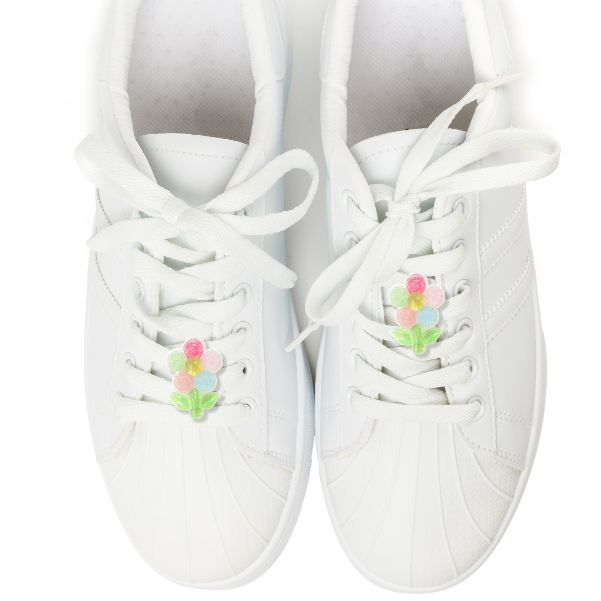 Unique Bargains Cute Fashion Shoelace Charms 1 Pair Flower