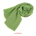 thumbnail image 3 of Yuarrent Toalla de hielo refrescante para viajes, transpirable, para golpes de calor, toallas de secado rápido, para entrenamiento deportivo, paño frío Uniforme atlético verde Yuarrent OD0294-02, 3 of 6