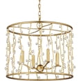 thumbnail image 5 of Currey And Company 9000-1239 Adagio 4 Light 24" Wide Crystal Drum Chandelier -, 5 of 6
