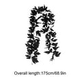 thumbnail image 3 of Moocorvic Black Artificial Maple Leaves Garland Halloween Decor Indoor, Fireplace, Party, 3 of 7