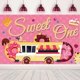 thumbnail image 1 of Truck Sweet One Backdrop Happy 1st Birthday First Birthday Baby Girls Donut Photograpy Background 1st Birthday Party Decorations Banner, 1 of 4