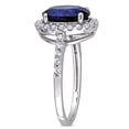 thumbnail image 3 of Everly Women's Sapphire 10K White Gold Engagement Ring, 3 of 8