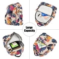 thumbnail image 5 of FORMRS Mini Backpack Purse for Women Travel Daypack Casual Shoulder Bag, Flowers Pattern Style, 5 of 7