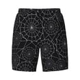thumbnail image 4 of Lsque Mens Swim Trunks Spider Web Black Pattern - Bathing Suit Compression Liner - Beach Swim Shorts Swimwear - (S-3XL) - Stretch Quick Dry -3X-Large, 4 of 9