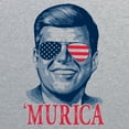 thumbnail image 3 of John F Kennedy Murica Basic Cotton T-Shirt - Small - Sport Grey, 3 of 6