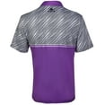 thumbnail image 2 of Houndstooth Cool-Stretch Men's Golf Shirt (Purple), 2 of 2