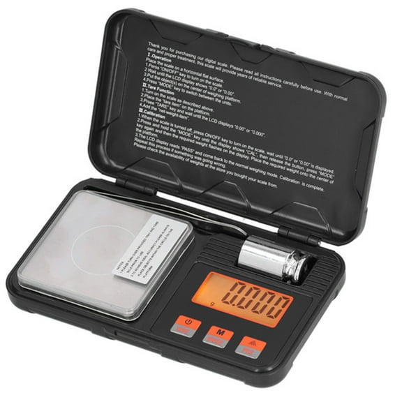 Digital Pocket Scale, 200g x 0.01g 50g/0.001g Jewelry Gram Scale, 6 Units Conversion Mini Scale with LCD Display, Tare Function for Food, Jewelry, Medicine, Coffee