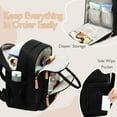 thumbnail image 4 of TEMOGU-18 Pockets Diaper Bag Backpack with Waterproof Pockets and Stroller Buckle, Convertible Tote Bag, 4 of 4