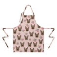 thumbnail image 2 of German Shepherd and Pioneer Flower Apron-Garden Aprons for Women with Pockets-Cotton Linen Waterproof Kitchen Cooking Gardening Aprons Adjustable for Kitchen,Cooking,BBQ and Salon 33x27 Inch, 2 of 7