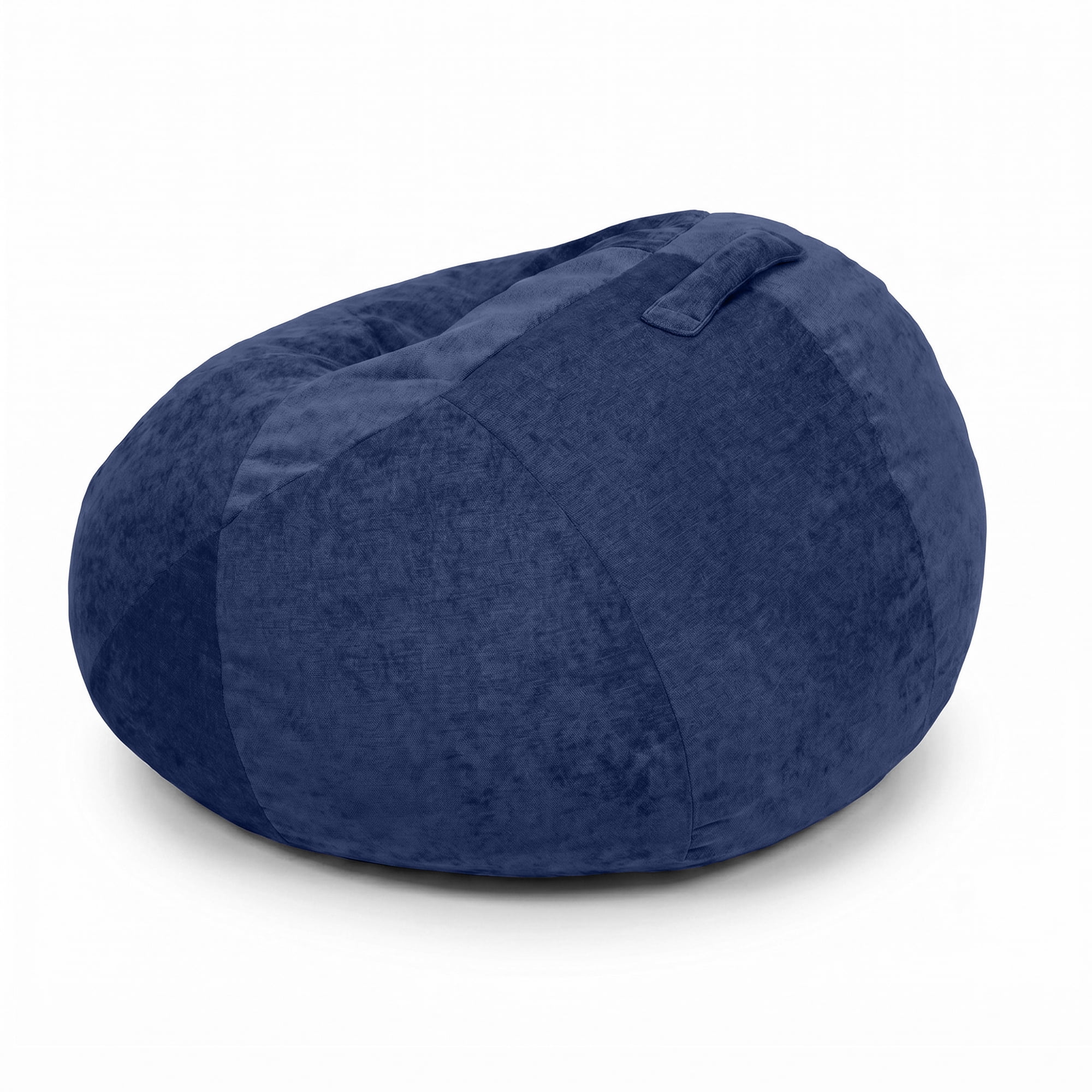 2.5FT Velvet & Chenille Bean Bag Chair for Teens, High-Density Foam Filled Soft Bean Bag Sofa with Carry Handle, Non-Slip Bottom for Bedroom Playroom Living Room