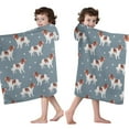 thumbnail image 4 of King Charles Cavalier Hooded Bath Towel，50"x30" for Ages 3 To 12 Kids, Quick Dry Lightweight Soft Microfiber Hood Beach Towel Cover Up for Kids, 4 of 7