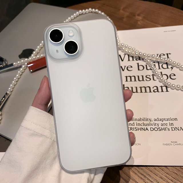 Ultra Thin Phone Case For iPhone 16 15 14 13 12 11 Pro Max Plus Slim Matte Translucent Bumper Back Cases Cover