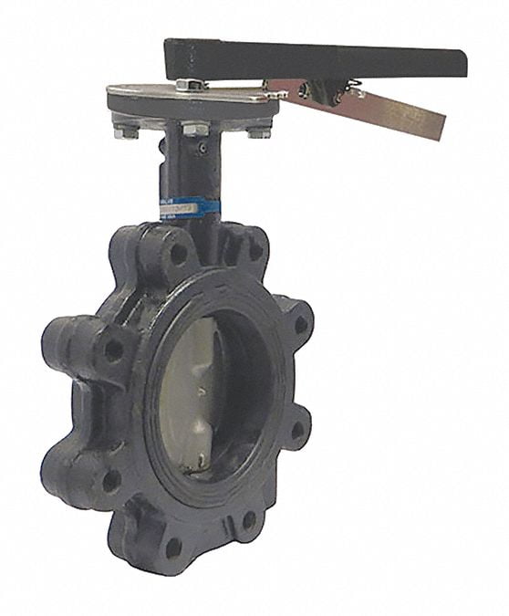 Milwaukee Valve Butterfly Valve,Lug,8 In.,Ductile Iron UPML233E 8