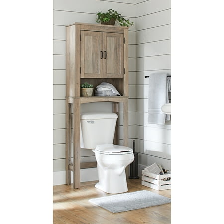 Better Homes & Gardens Northampton Over the Toilet Bathroom Space Saver, Rustic Gray