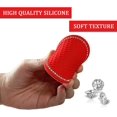 thumbnail image 2 of Car Mats 2PCS, Universal Vehicle Accessories 3.35 Inch, Silicone Anti-Slip Rhinestone, Suitable for Most Car Interiors, Car Bling for Women, Gift-Red, 2 of 5
