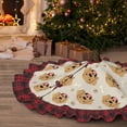 thumbnail image 5 of Kdxio Labrador Retriever Dog Print Christmas Tree Skirt Christmas Xmas Tree Skirts Mat for New Year Holiday Christmas Party Decorations-48", 5 of 6