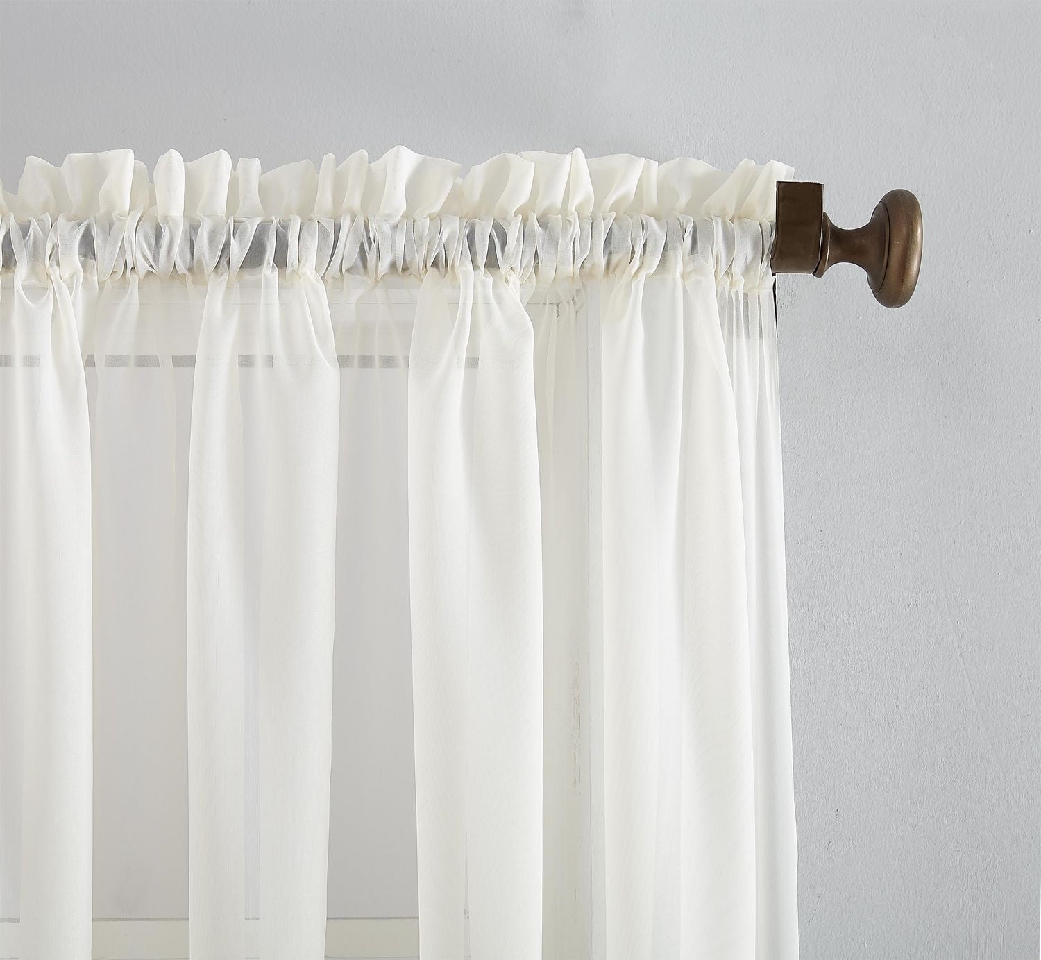 SUN TEXTILE VOILE ROD POCKET CURTAIN