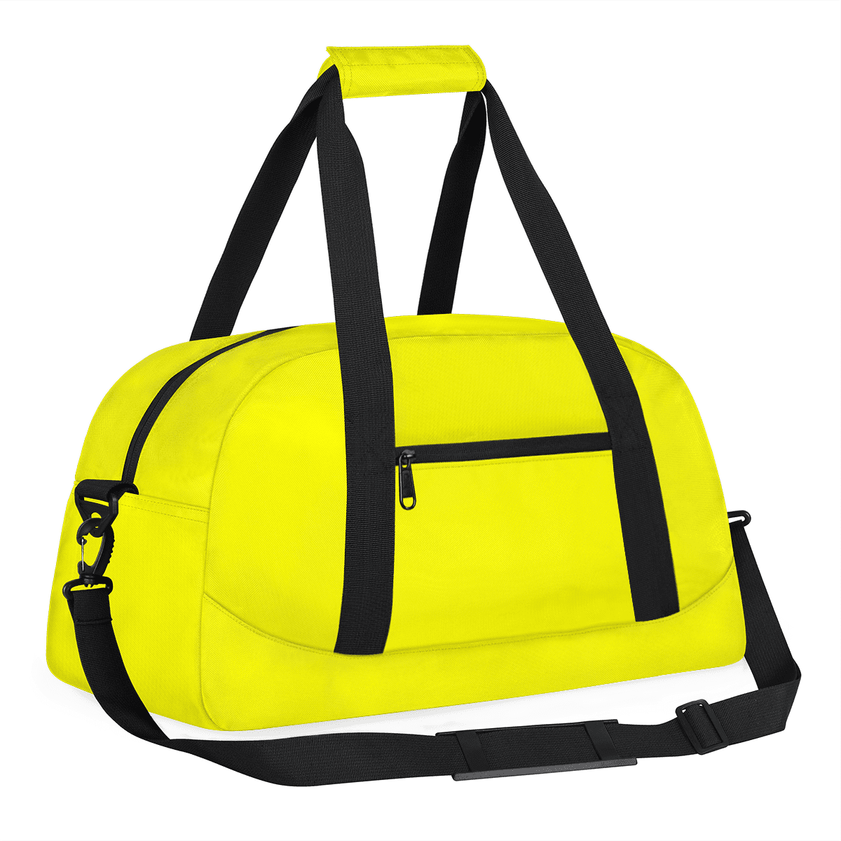 Herdesigns Light Yellow Sports Duffle Bag for Women & Men, Gym Bag Dance Bag Overnight Bag Carry On Weekender Travel Bag