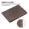 thumbnail image 5 of Dteck Flower Patterned Case For iPad 10.2-inch 9th Generation 2021/iPad 8th/7th Gen 10.2"/Air 3rd Generation 10.5 inch (2019),Magnetic Leather Card Holder Wallet Kickstand Protective Cover,Gray, 5 of 5