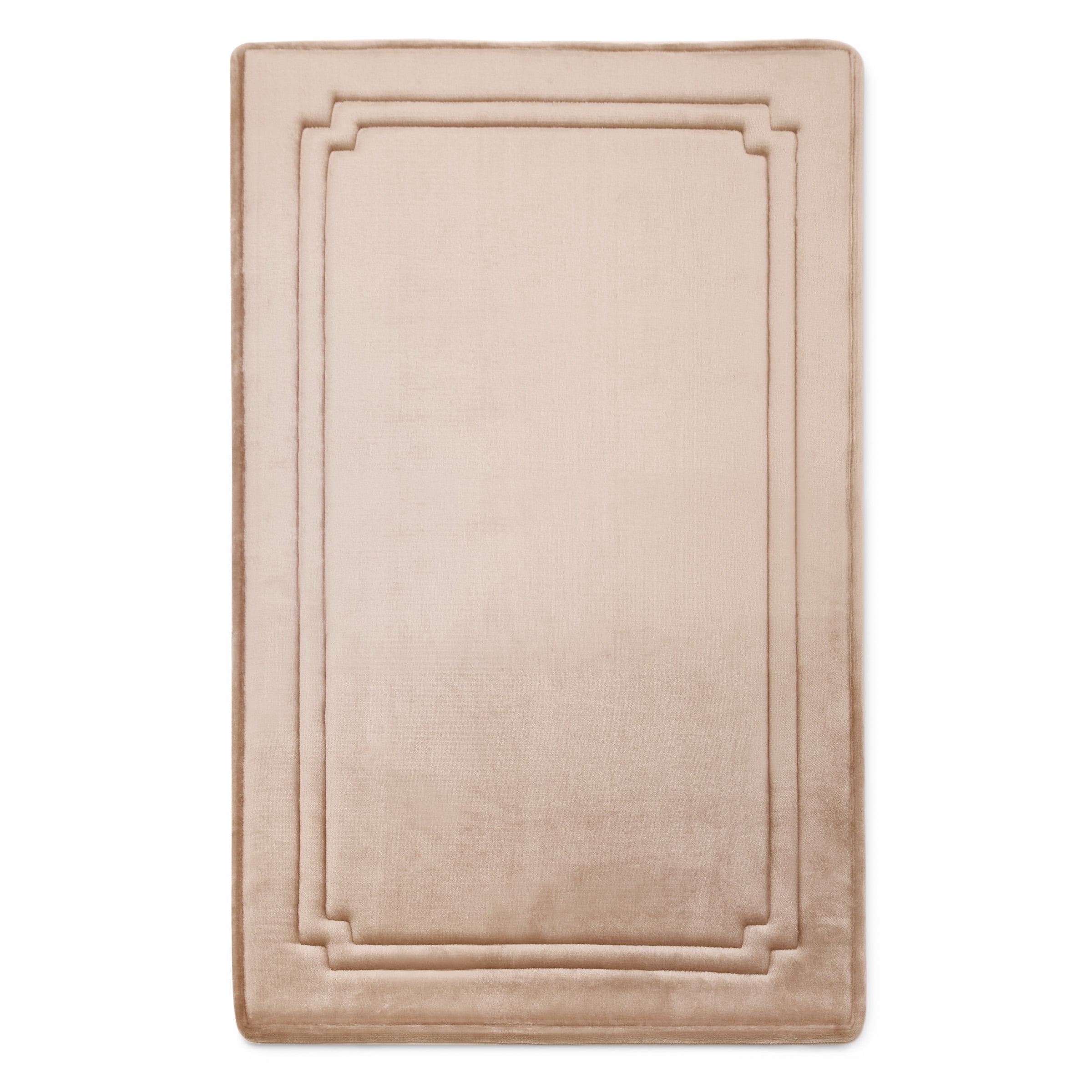 Better Homes & Gardens Thick & Plush Bath Rug, Cherry, Charcoal Infused Memory Foam, 21x34"