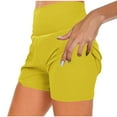 thumbnail image 2 of ABATAB Women's Athletic Shorts High Waisted Solid Summer Casual Shorts for Running Golf Yoga with Pockets, 2 of 7