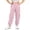 Pink, variant on ZHOGXU Lightweight Summer Solid Color Cargo Trouse With Pocket Elastic Waist Kids Girls Pants Comfortable Everyday Wear