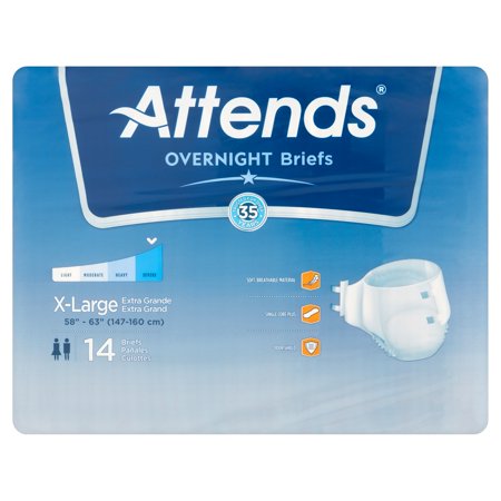 UPC 086679371757 product image for Attends Overnight Breathable Briefs, 14 count | upcitemdb.com
