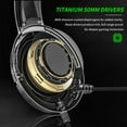 thumbnail image 4 of Andoe Wired Gaming Headset, Gamer Headphones with Mic for PS5, PS4, PC, Switch, Green, 4 of 7