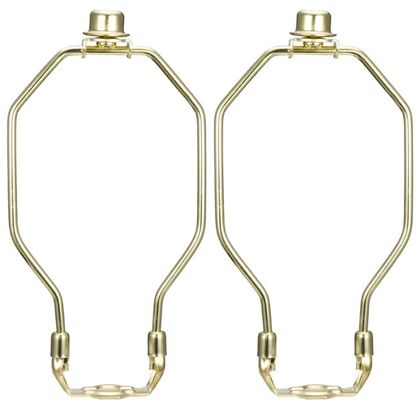 2pack 7" Height Lamp Harp, Finial and Lamp Harp Holder Set, Polished