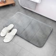 thumbnail image 2 of Alfombrilla de espuma viscoelástica gruesa acolchada con vellón de coral, esponja absorbente para pies, alfombrilla para puerta de color sólido, 2 of 6
