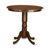 East West Furniture Jackson 36" Traditional Wood Dining Table in Mahogany