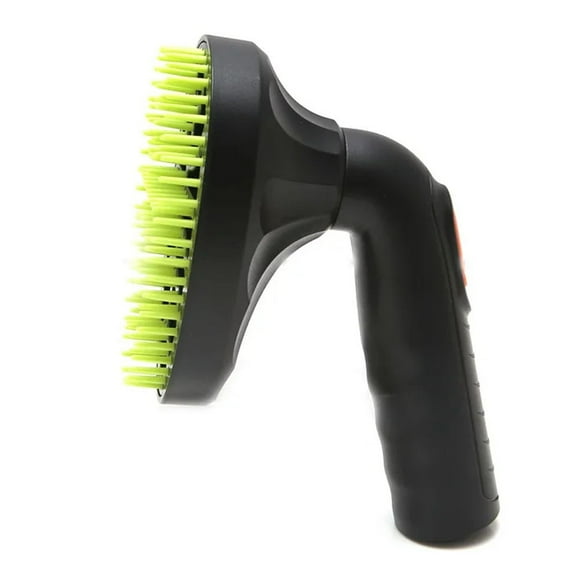 LEFU 32mm Pet Grooming Brush Vacuum Cleaner Attachment Tool for Cats and Dogs, Loose Hair Removal Brush Head, Black Plastic Vacuum Brush for Efficient Cleaning and Grooming